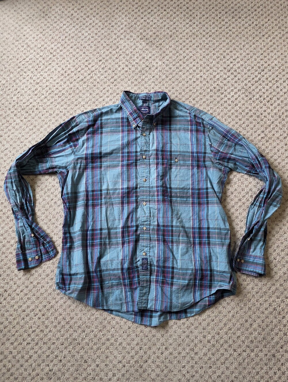 Allen Solly Men's Plaid Button-Down Shirt